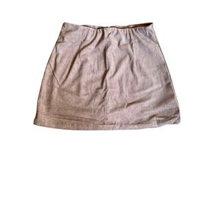 Halara Womens Corduroy  Brown Mini Skirt with Built-in Shorts Small NWT